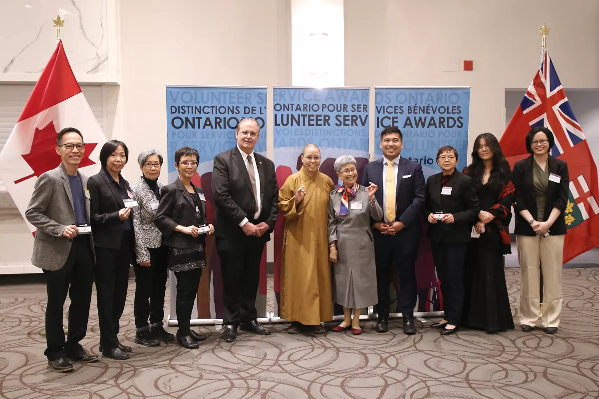 Eight Fo Guang Shan Volunteers Honored at the 2024 Ontario Volunteer Service Awards